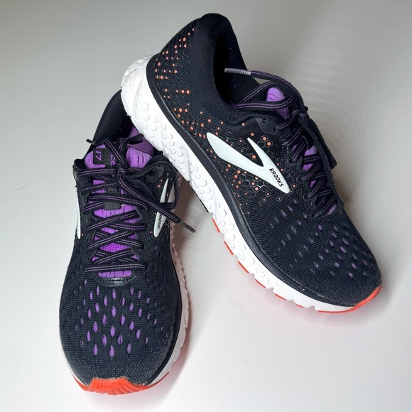 Brooks Women's Glycerin 17 Athletic Running Shoes - Black and Purple Size- 7 B - Picture 7 of 11